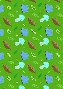 绿色文具图案背景