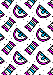 多彩几何图案无缝背景