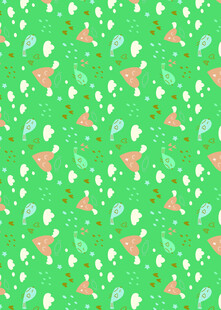 绿色几何图案清新背景图