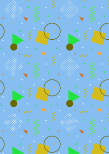 蓝色几何图案背景纹理