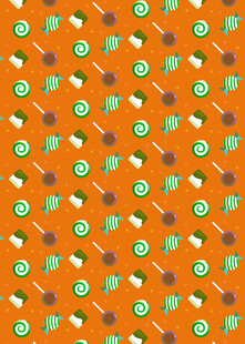 橙色背景几何图案纹理