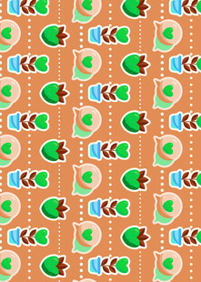 多彩冰淇淋图案背景