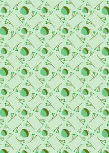 绿色圆形图案无缝背景