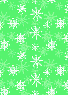 绿色背景雪花图案纹理