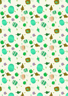 清新几何图案背景纹理