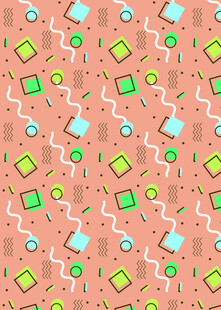 多彩几何图案背景纹理