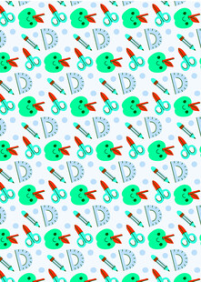 多彩青蛙图案无缝背景