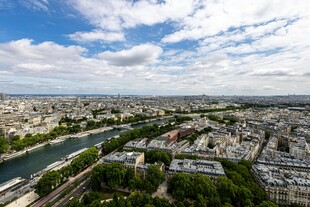 巴黎城市景观鸟瞰图