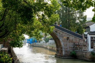 江南水乡石桥风景