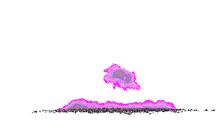 梦幻紫色树木景观