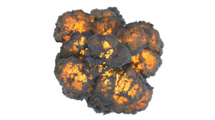 爆炸烟雾免抠素材