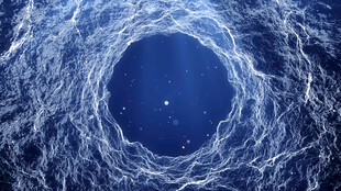 蓝色旋涡宇宙抽象景象