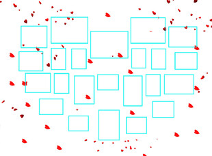 心形框架背景图