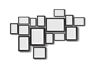 几何方块组合装饰图案