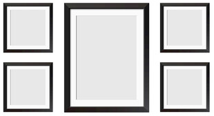 黑色相框组合展示