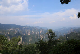 壮丽山峦间的葱郁景致