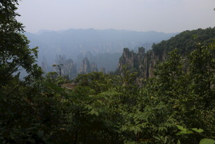 张家界奇峰林立的壮美景观