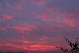 绚丽晚霞天空景色