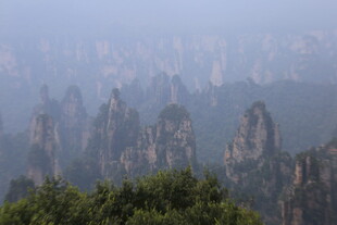 张家界奇峰云雾景观