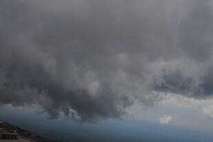 乌云密布的阴沉天空
