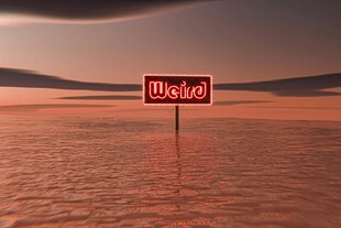  漠中的可口可乐标志牌