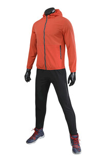 橙色连帽运动套装展示