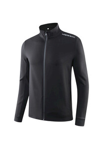 黑色立领拉链男士运动夹克