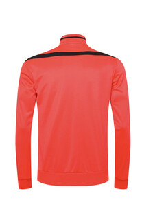 红色运动立领长袖上衣