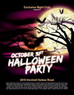 万圣节派对宣传海报