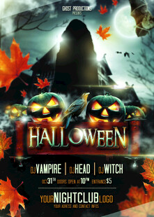 万圣节派对夜海报