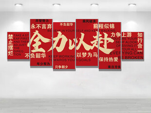 全力以赴标语墙