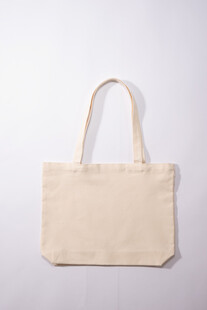 简约米色帆布手提袋