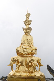 金色普贤菩萨佛像