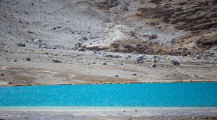 蓝色条纹木质纹理背景