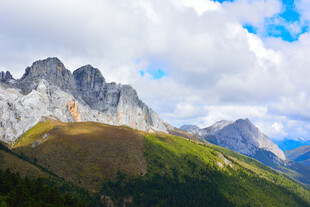 壮丽高山景观 稻城