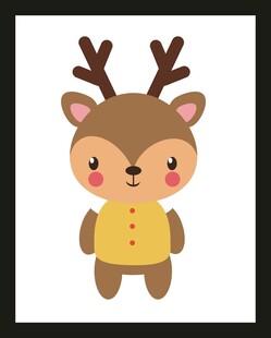 可爱小鹿卡通形象