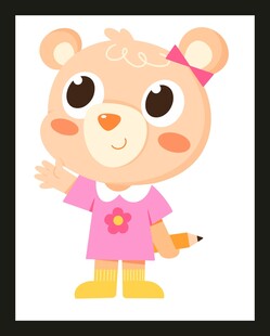 可爱小熊卡通形象
