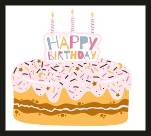 生日蛋糕插画