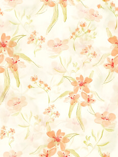 淡粉花卉水彩背景图案