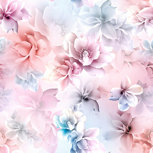 梦幻花卉图案背景