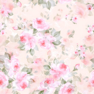 粉色花卉水彩图案背景