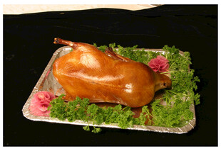 美味烤鸡摆盘精致