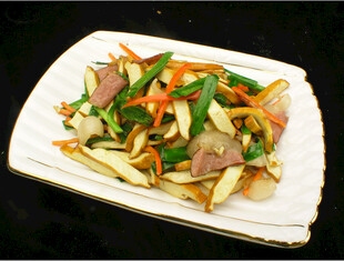 五彩时蔬炒肉片