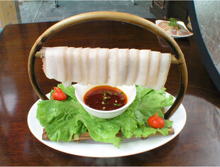 美味卷筒粉配特色蘸料