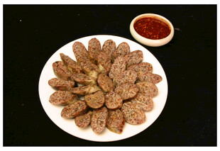 美味炸卷圈配蘸料