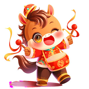 马年卡通素材