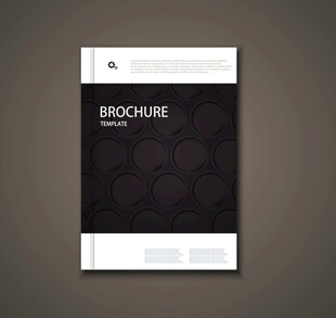 黑色画册封面设计模板