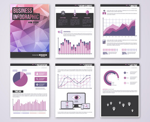 多样商务图表模板集合