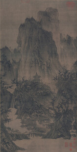 水墨山水古画意境悠远