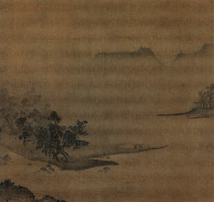 古代山水墨画景观